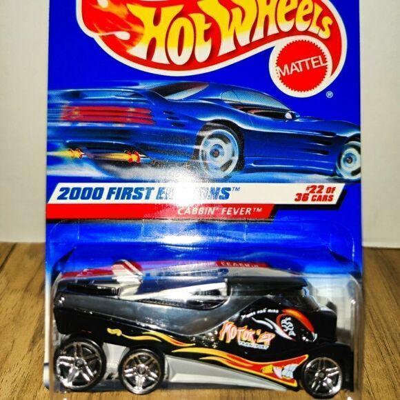 2000 Hot Wheels First Editions 22/36 Cabbin' Fever Black Die-Cast #082 Transport - Picture 4 of 4